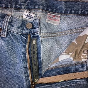 Lucky Brand Dungaree Boyfriend Jeans